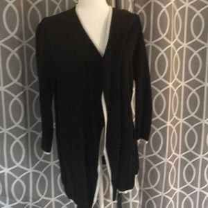 Ann Taylor Black & White Trim Cardigan